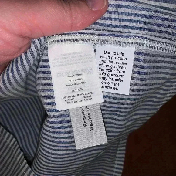 Madewell striped tie strap cami size XXS blue white - Picture 7 of 7